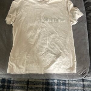Essentials Cream T-Shirt Worn once